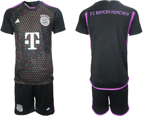Custom Bayern Munich black Home jersey
