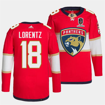 Steven Lorentz Florida Panthers red Home jersey