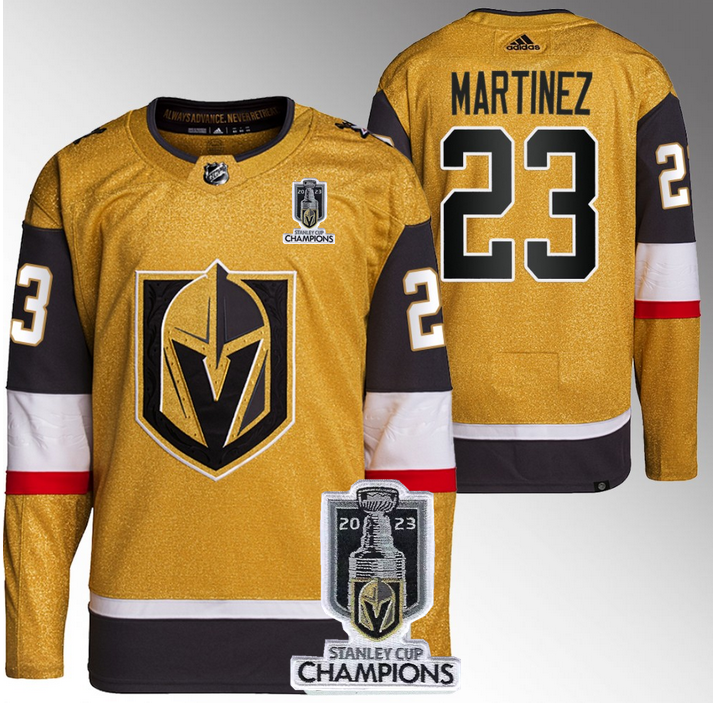 Alec Martinez Vegas Golden Knights gold jersey