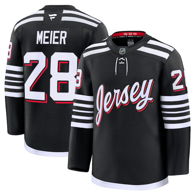 Timo Meier New Jersey Devils black Alternate jersey
