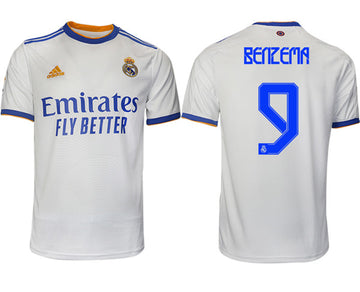 Karim Benzema Real Madrid white Home jersey