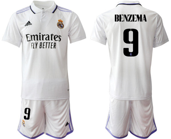 Karim Benzema Real Madrid white Home jersey
