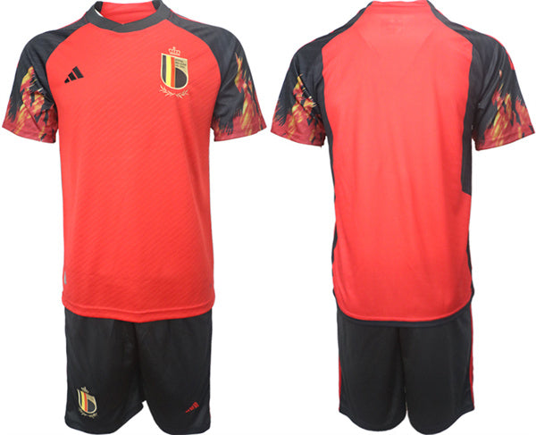 Custom Belgium National Team red Home jersey