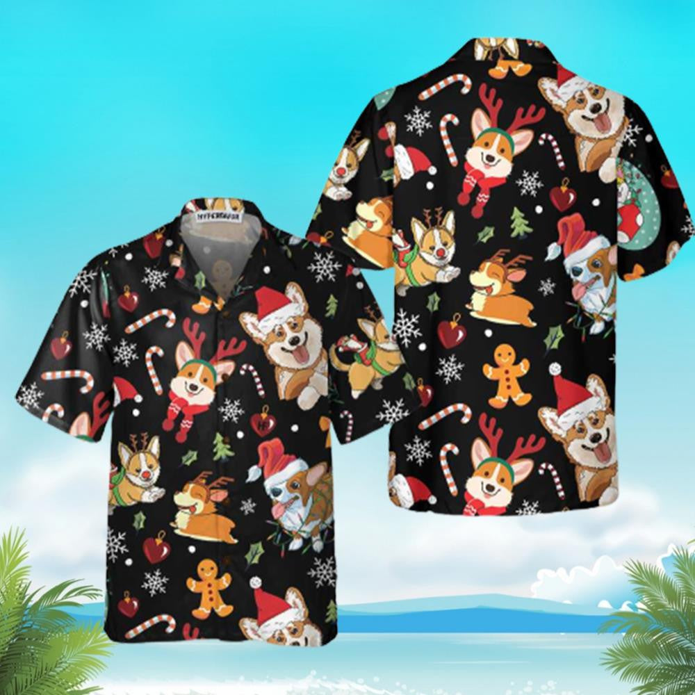 Corgi Summer Vibes Hawaiian Shirt