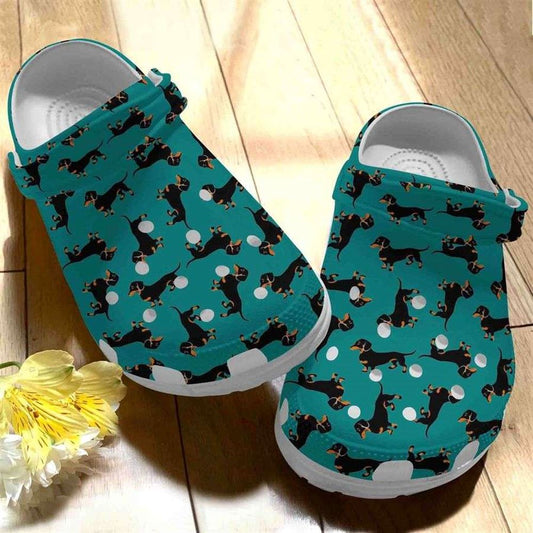 Dachshund Doodle Clog Sandals
