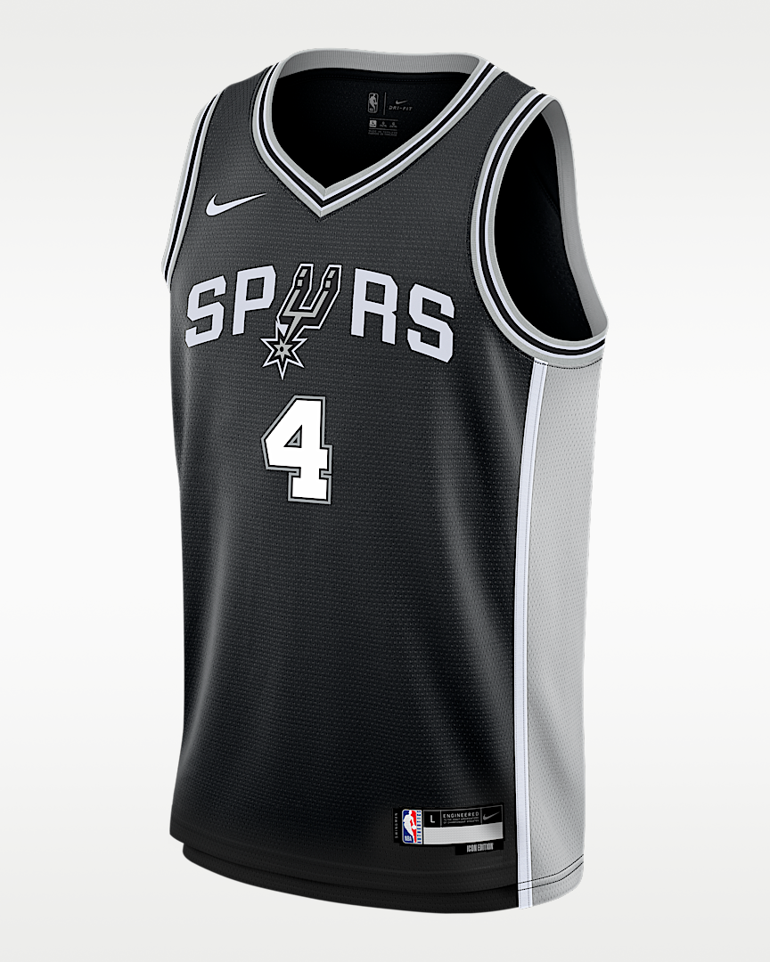 De'Aaron Fox Icon Edition Swingman San Antonio Spurs jersey