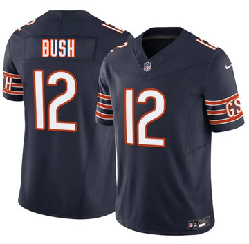 Devin Bush Chicago Bears navy Vapor jersey