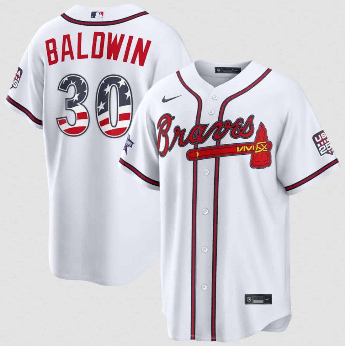 Drake Baldwin Atlanta Braves white All-Star jersey