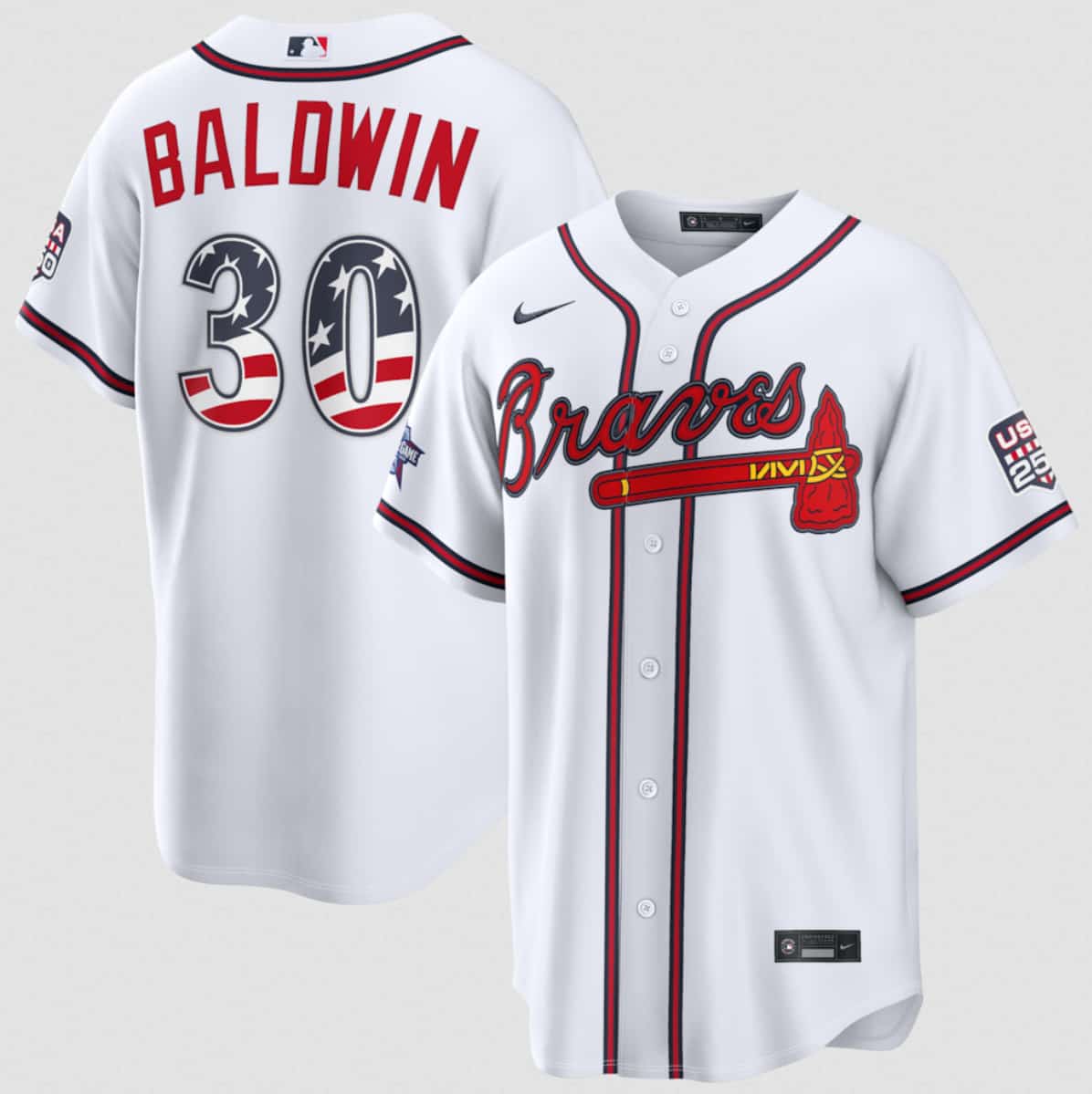 Drake Baldwin Atlanta Braves white All-Star jersey