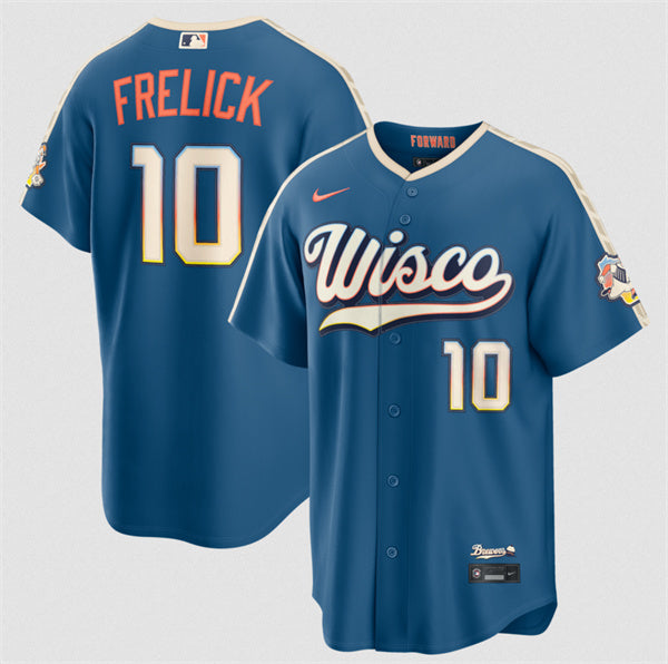 Sal Frelick Mineral Milwaukee Brewers blue City Connect jersey