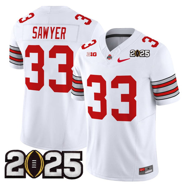 Jack Sawyer Ohio State Buckeyes white Vapor jersey