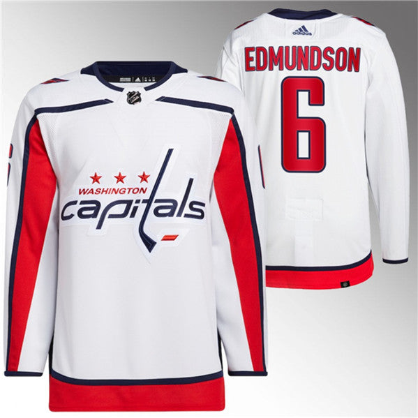 Joel Edmundson Washington Capitals white jersey