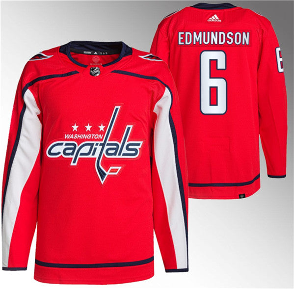 Joel Edmundson Washington Capitals red jersey