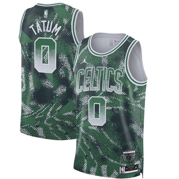 Jayson Tatum Boston Celtics green jersey