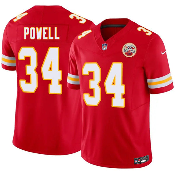 ShunDerrick Powell Kansas City Chiefs red Vapor jersey