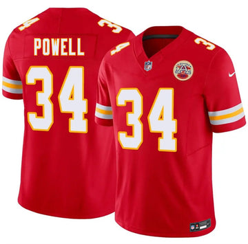 ShunDerrick Powell Kansas City Chiefs red Vapor jersey