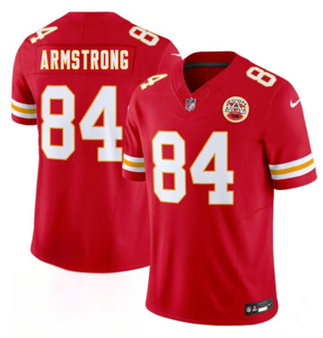 Andrew Armstrong Kansas City Chiefs red Vapor jersey