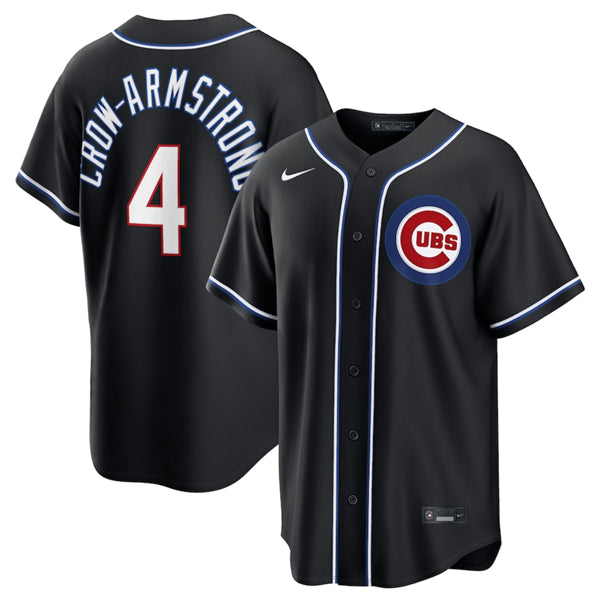 Pete Crow-Armstrong Chicago Cubs black jersey