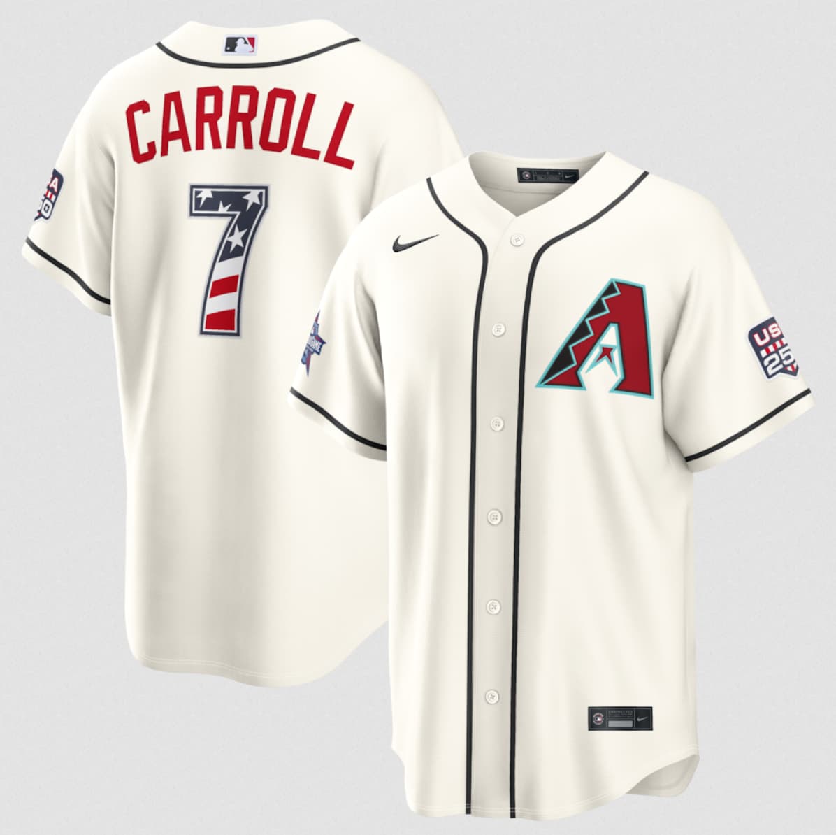 Corbin Carroll Arizona Diamondbacks cream All-Star jersey