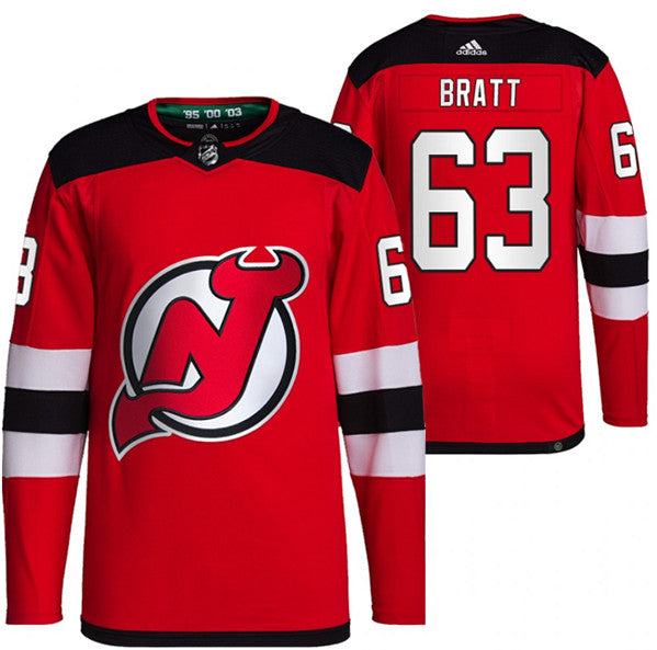 Jesper Bratt New Jersey Devils red jersey