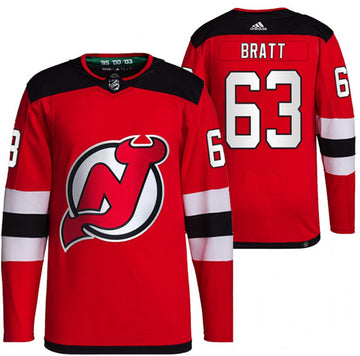 Jesper Bratt New Jersey Devils red jersey