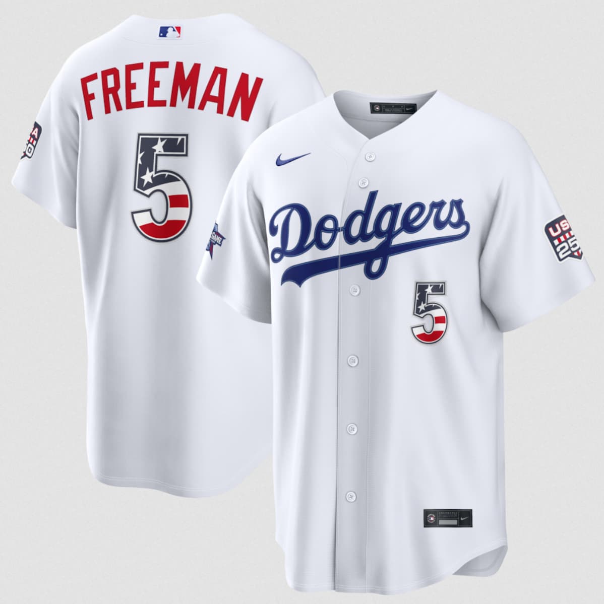Freddie Freeman Los Angeles Dodgers white All-Star jersey