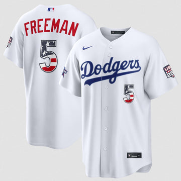 Freddie Freeman Los Angeles Dodgers white All-Star jersey