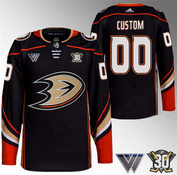 Custom Anaheim Ducks black jersey