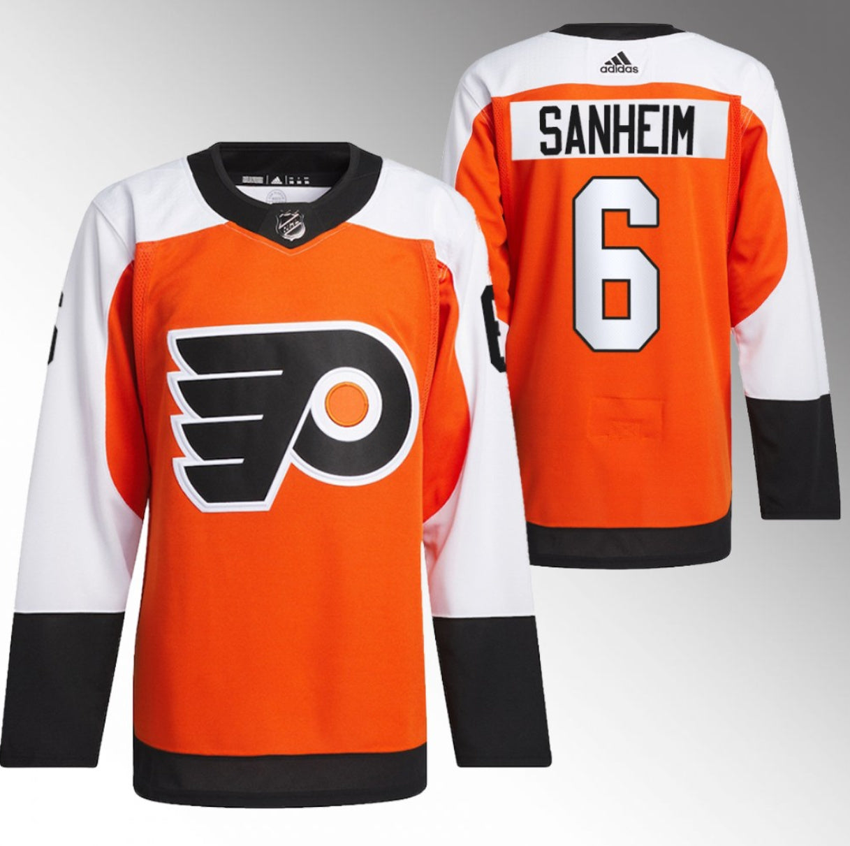 Travis Sanheim Philadelphia Flyers orange jersey