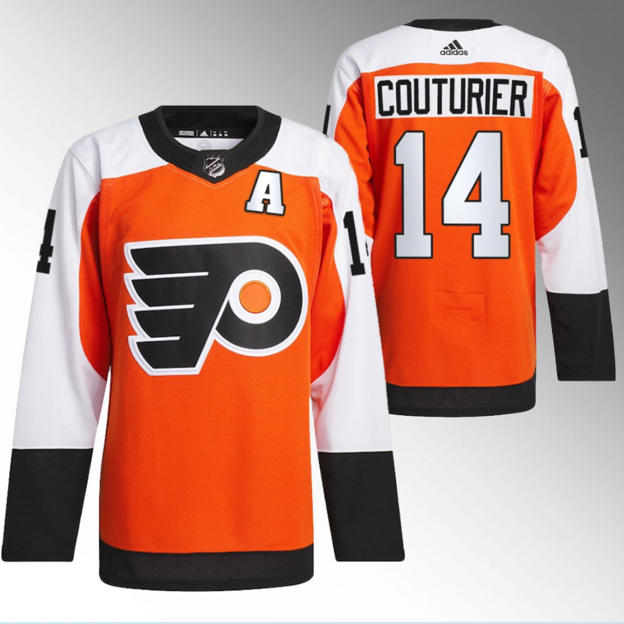 Sean Couturier Philadelphia Flyers orange jersey