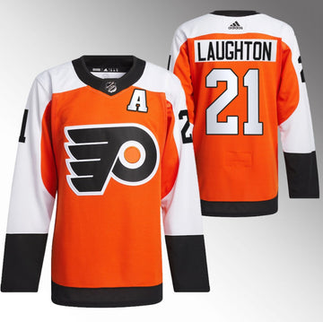 Scott Laughton Philadelphia Flyers orange jersey