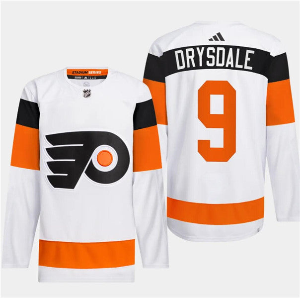 Jamie Drysdale Philadelphia Flyers white Stadium Series jersey