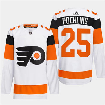 Ryan Poehling Philadelphia Flyers white Stadium Series jersey