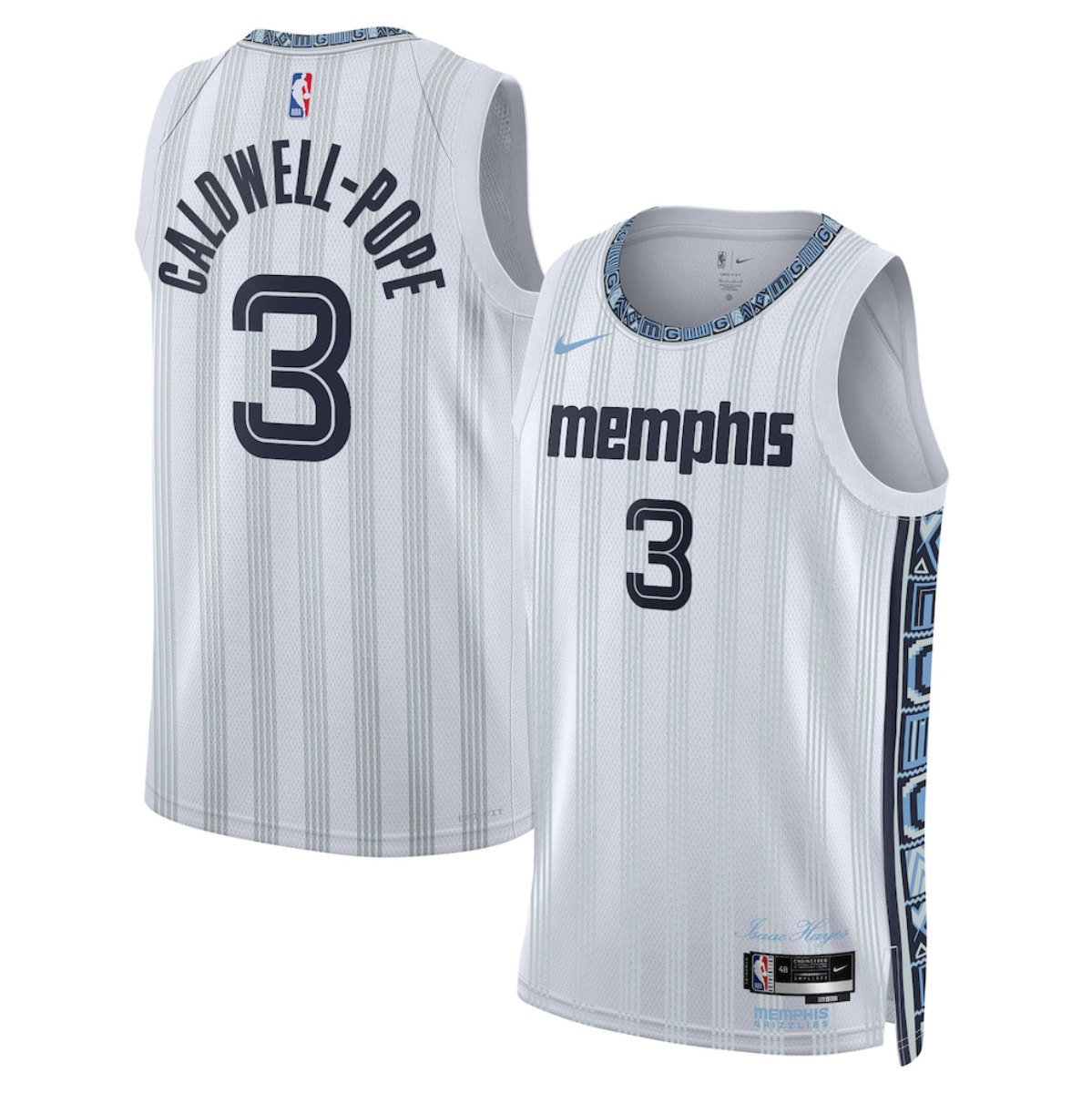 Kentavious Caldwell-Pope Memphis Grizzlies gray City Edition jersey