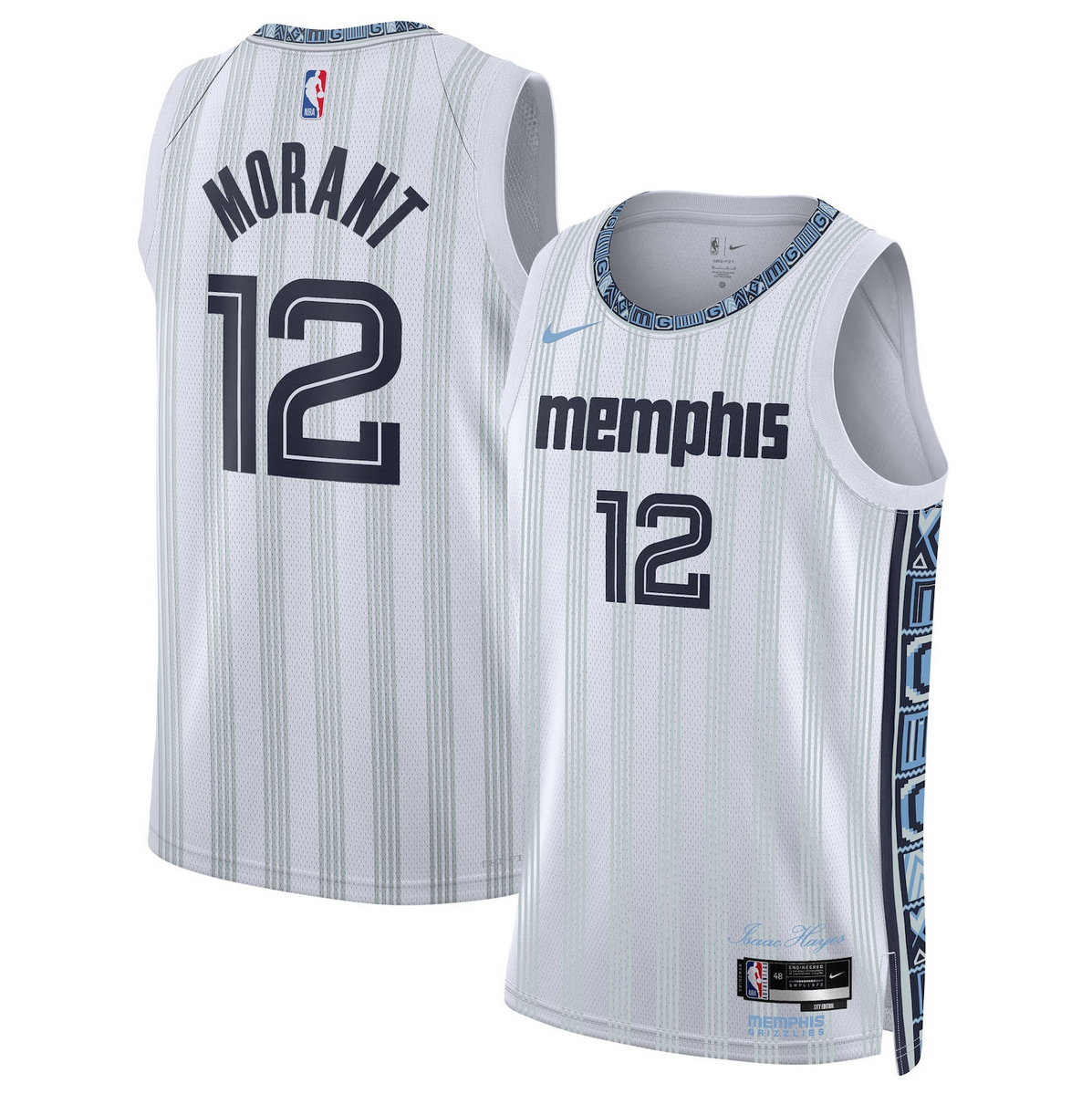 Ja Morant Memphis Grizzlies gray City Edition jersey