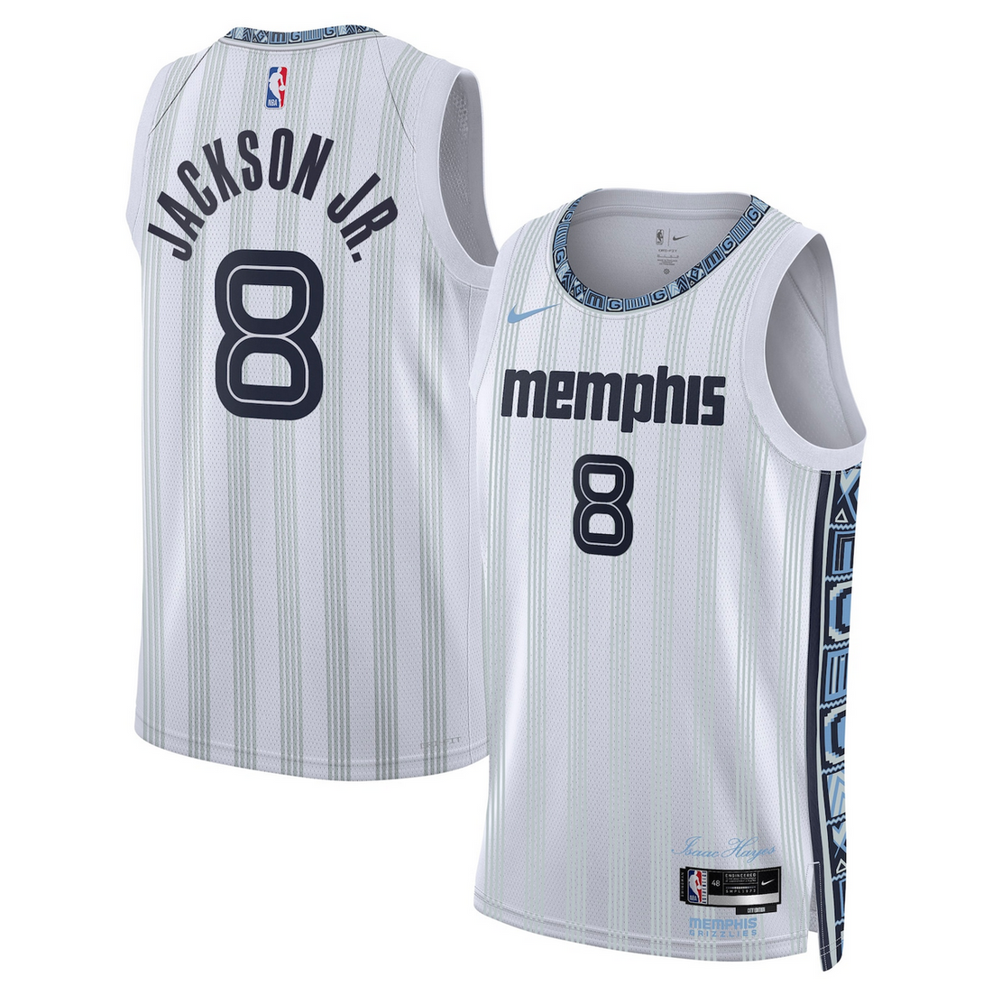 Jaren Jackson Jr Memphis Grizzlies gray City Edition jersey