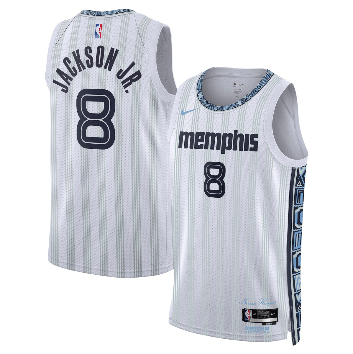 Jaren Jackson Jr Memphis Grizzlies gray City Edition jersey