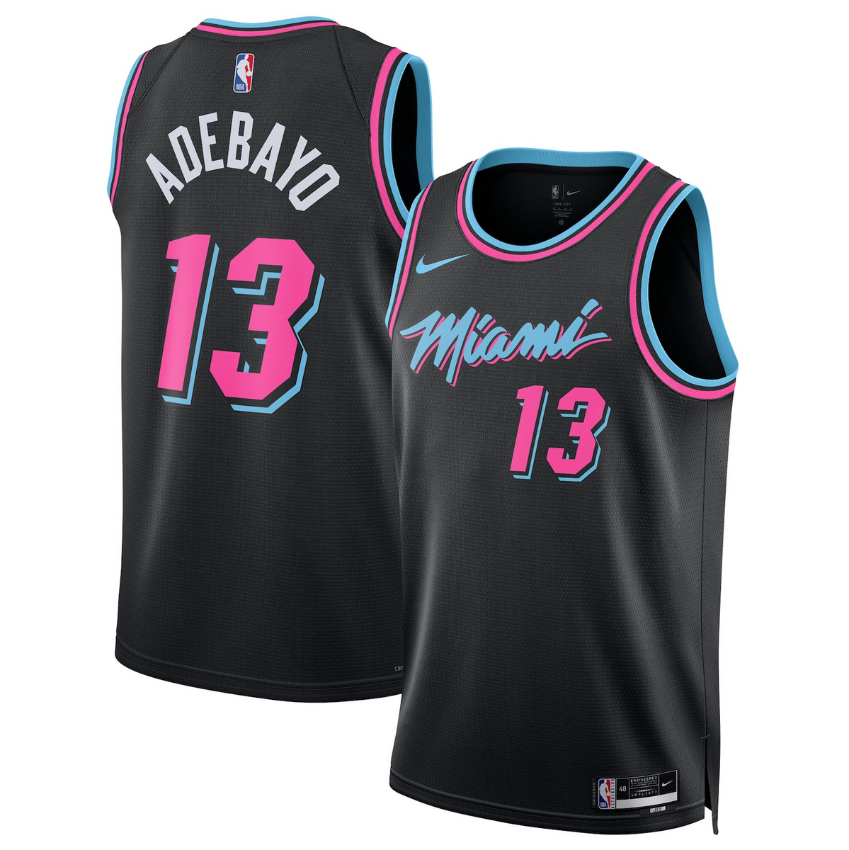 Bam Adebayo Miami Heat black City Edition jersey