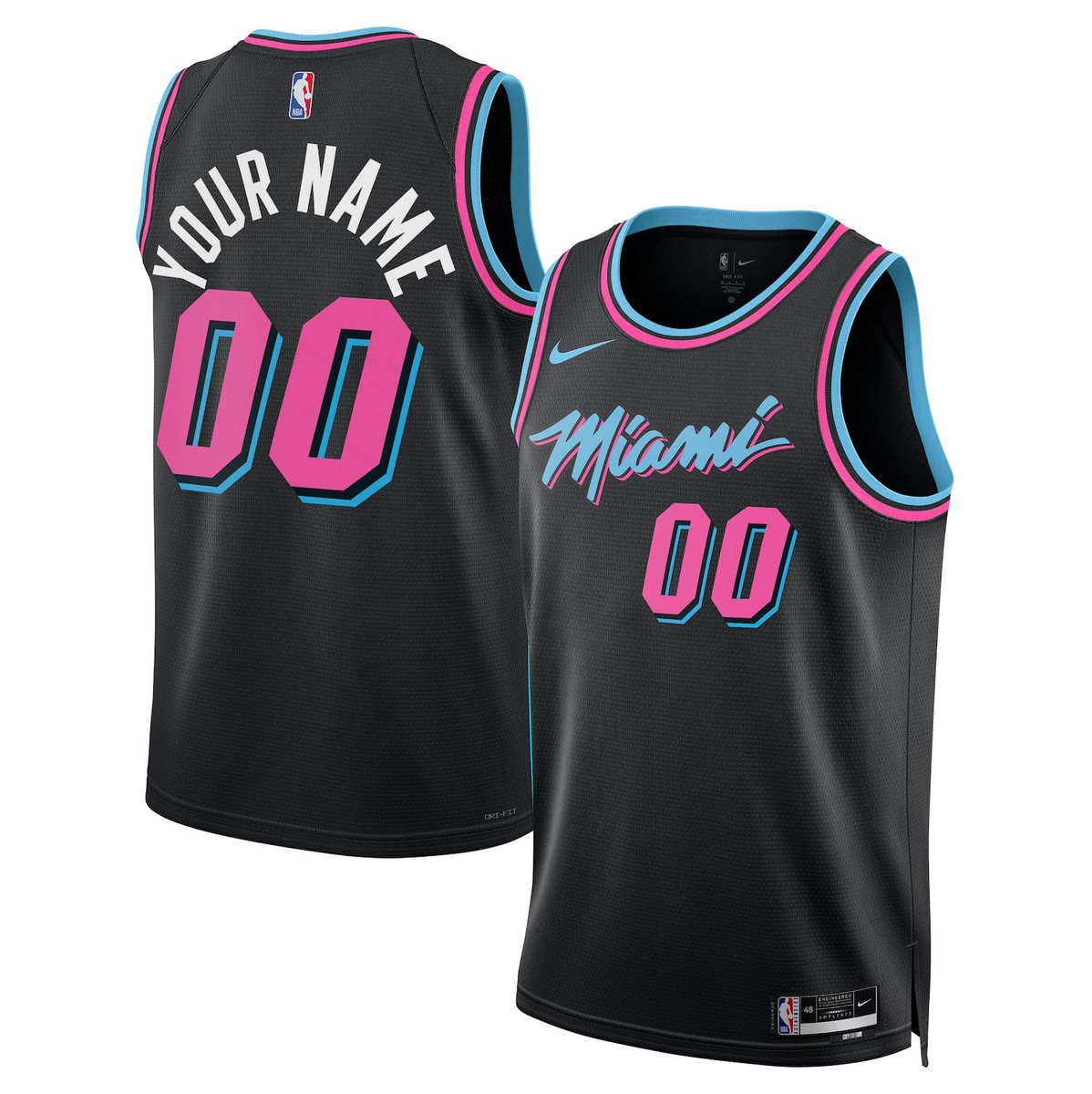 Custom Miami Heat black City Edition jersey