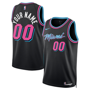 Custom Miami Heat black City Edition jersey