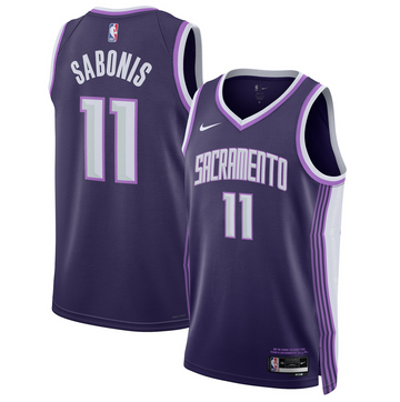 Domantas Sabonis Sacramento Kings purple City Edition jersey