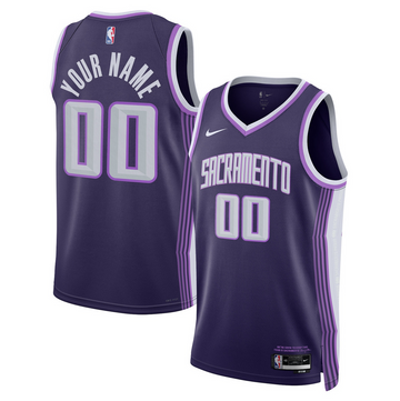 Custom Sacramento Kings purple City Edition jersey