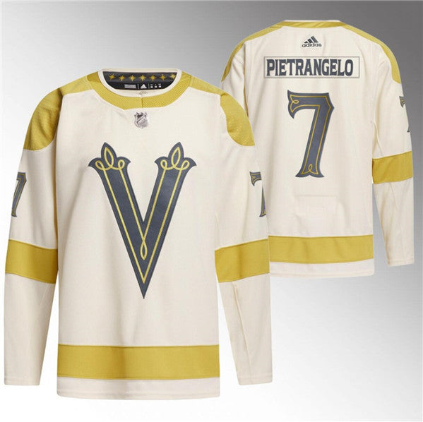Alex Pietrangelo Vegas Golden Knights cream Winter Classic jersey