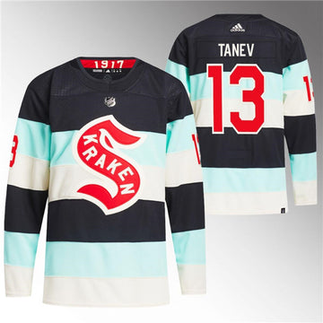 Brandon Tanev Deep Sea Seattle Kraken blue Winter Classic jersey