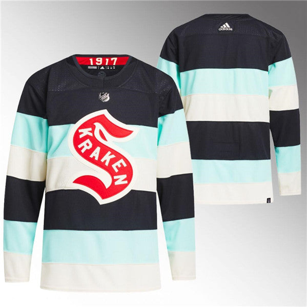 Blank Deep Sea Seattle Kraken blue Winter Classic jersey