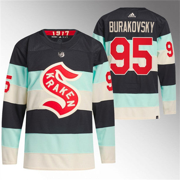 Andre Burakovsky Deep Sea Seattle Kraken blue Winter Classic jersey