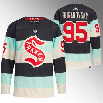 Andre Burakovsky Deep Sea Seattle Kraken blue Winter Classic jersey