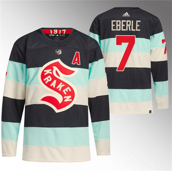 Jordan Eberle Deep Sea Seattle Kraken blue Winter Classic jersey