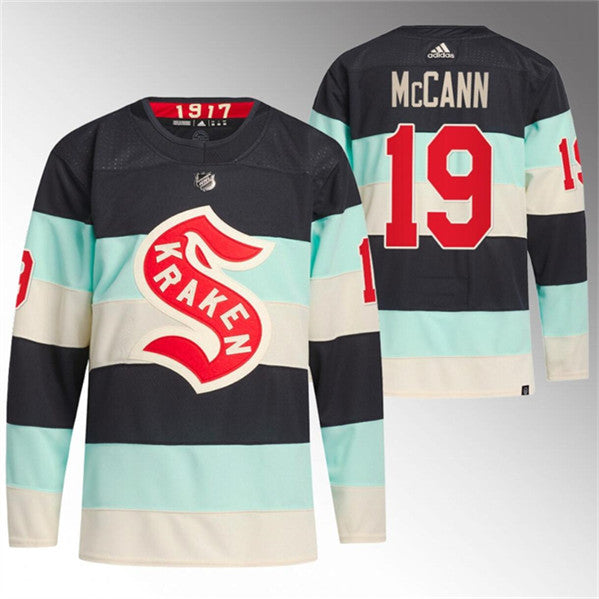 Jared McCann Deep Sea Seattle Kraken blue Winter Classic jersey