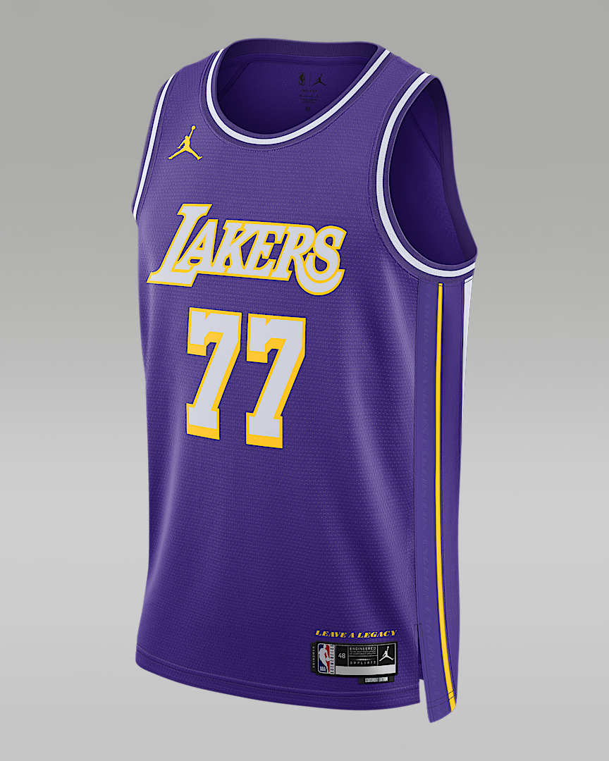 Luka Dončić Los Angeles Lakers jersey